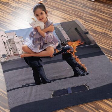 HandShake Wish You Were Here Pink Floyd Velveteen Plush Blanket