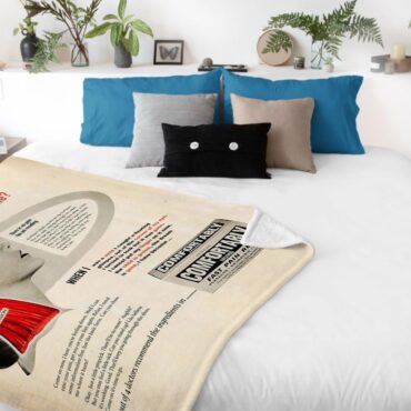 Hello Is There Anybody In There Pink Floyd Velveteen Plush Blanket