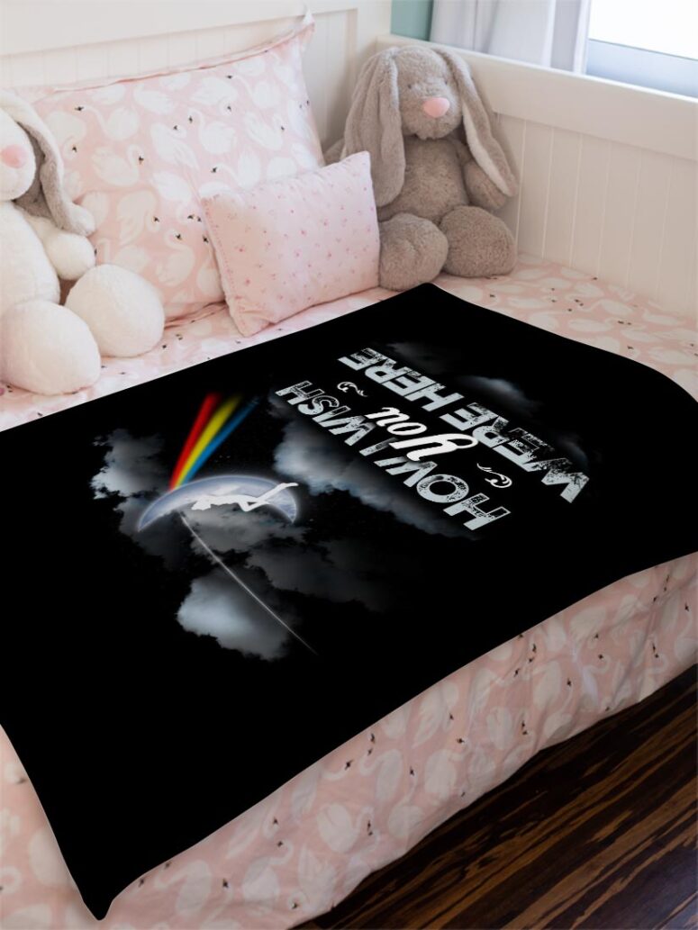 How Wish You Were Here Art Pink Floyd Velveteen Plush Blanket How Wish You Were Here Art Pink Floyd Velveteen Plush Blanket