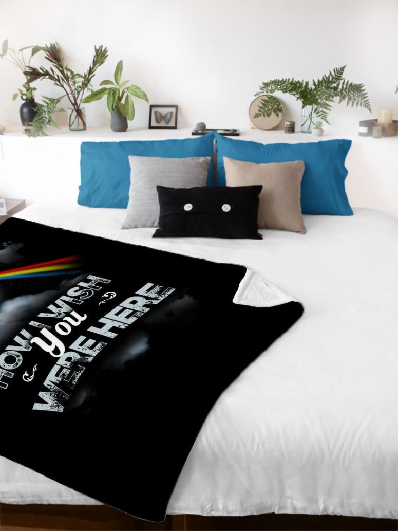How Wish You Were Here Art Pink Floyd Velveteen Plush Blanket How Wish You Were Here Art Pink Floyd Velveteen Plush Blanket