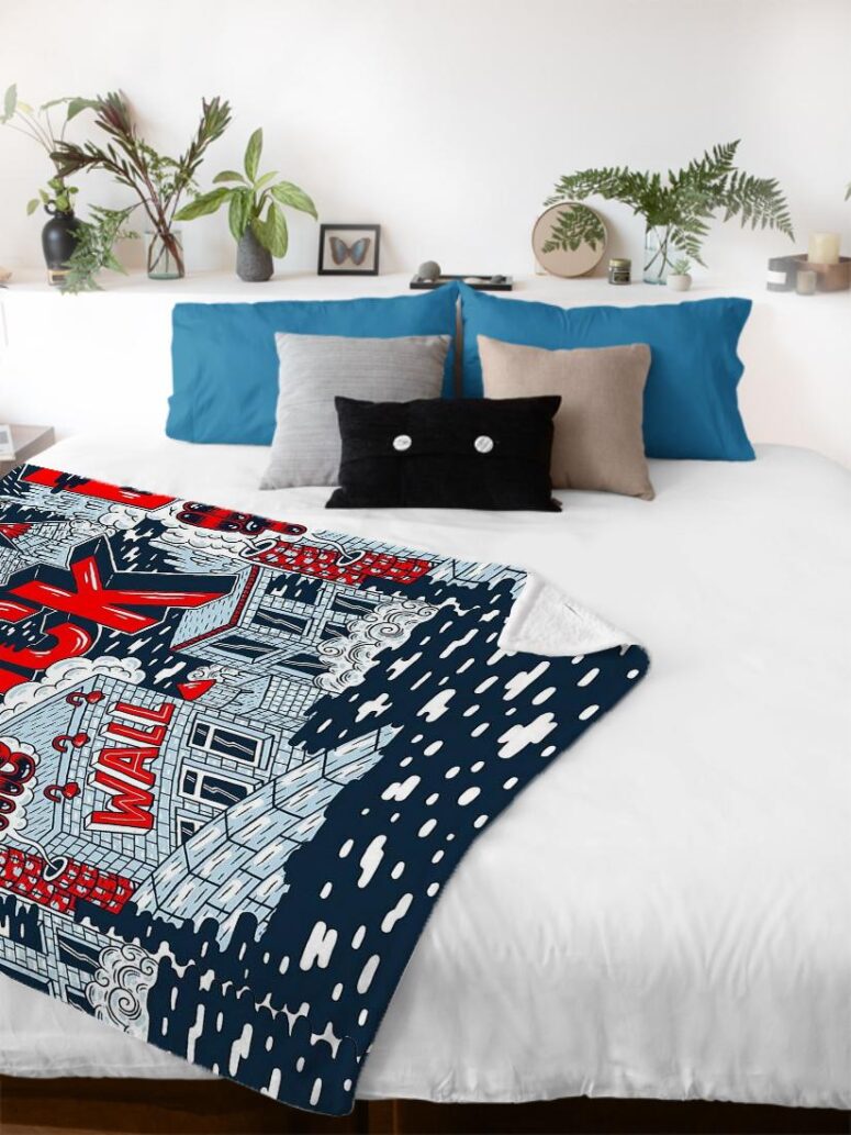 Just Brick In The Wall Pink Floyd Velveteen Plush Blanket Just Brick In The Wall Pink Floyd Velveteen Plush Blanket