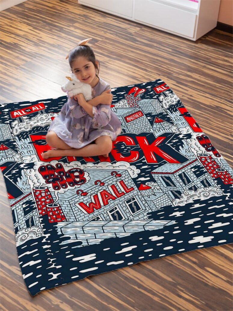 Just Brick In The Wall Pink Floyd Velveteen Plush Blanket Just Brick In The Wall Pink Floyd Velveteen Plush Blanket