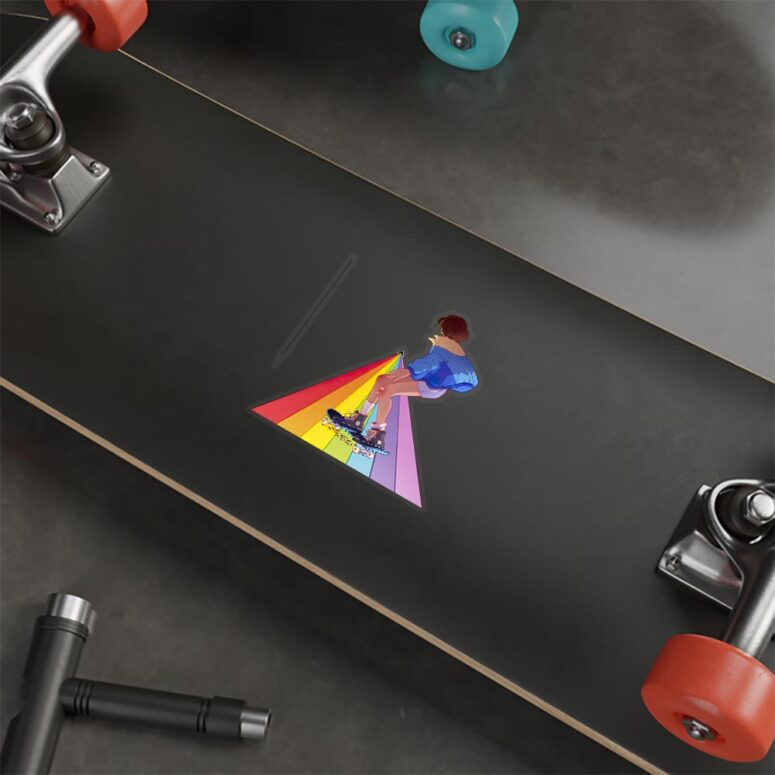Moving to DSOTM  Pink Floyd Kiss Cut Stickers