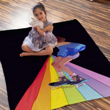 Moving to DSOTM Pink Floyd Velveteen Plush Blanket