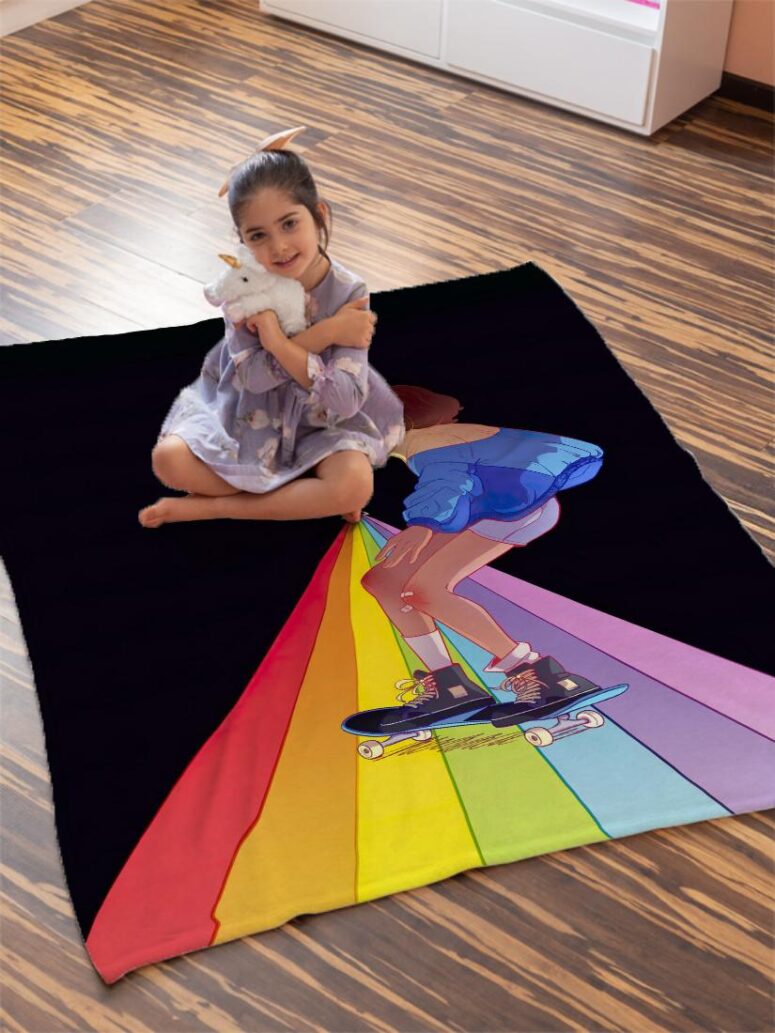 Moving to DSOTM Pink Floyd Velveteen Plush Blanket Moving to DSOTM Pink Floyd Velveteen Plush Blanket