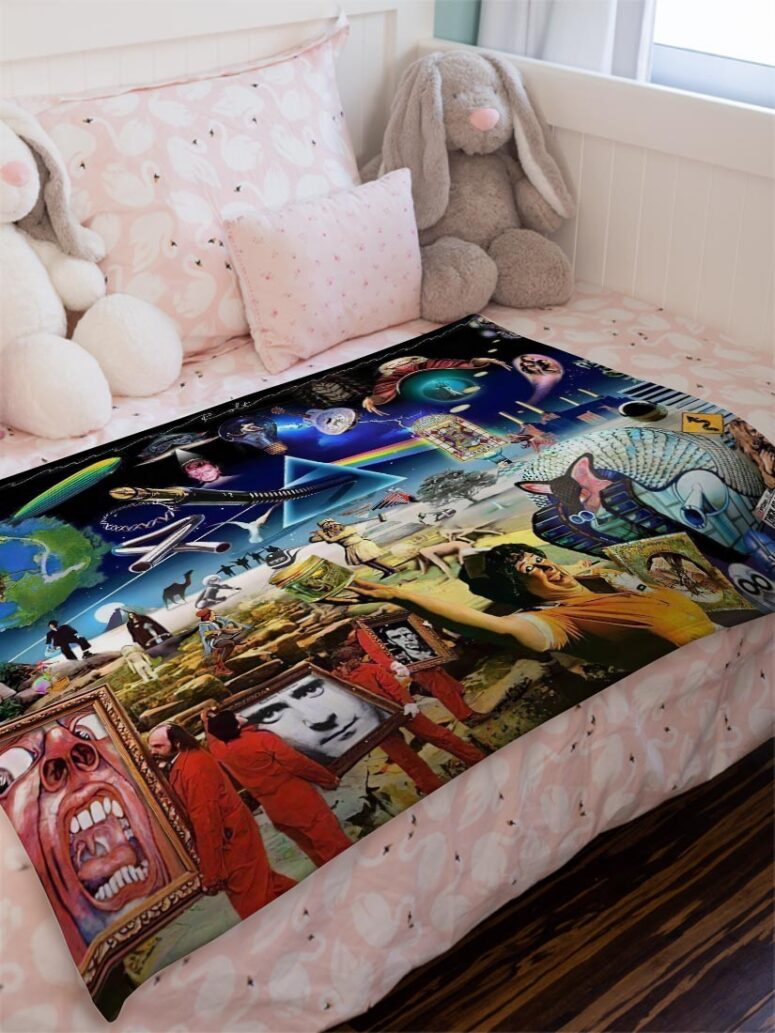 Music is always by your side Pink Floyd Velveteen Plush Blanket Music is always by your side Pink Floyd Velveteen Plush Blanket