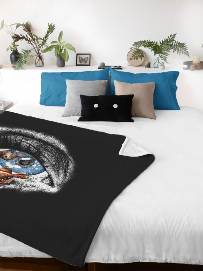 Not The Devil Wish You Were Here Pink Floyd Velveteen Plush Blanket