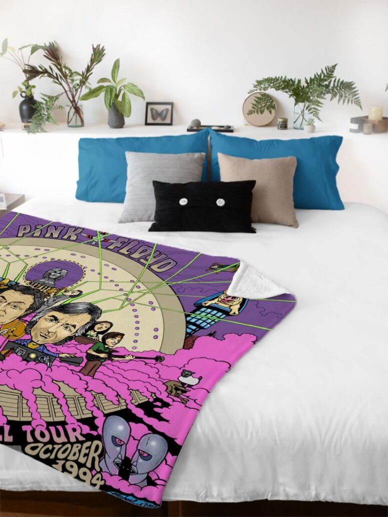 The Divison Bell October 94 Pink Floyd Velveteen Plush Blanket The Divison Bell October 94 Pink Floyd Velveteen Plush Blanket