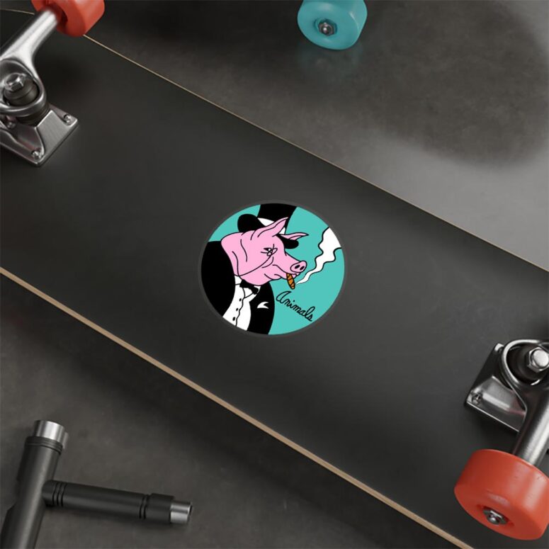 Pink Floyd ANIMALS PIG Kiss Cut Stickers