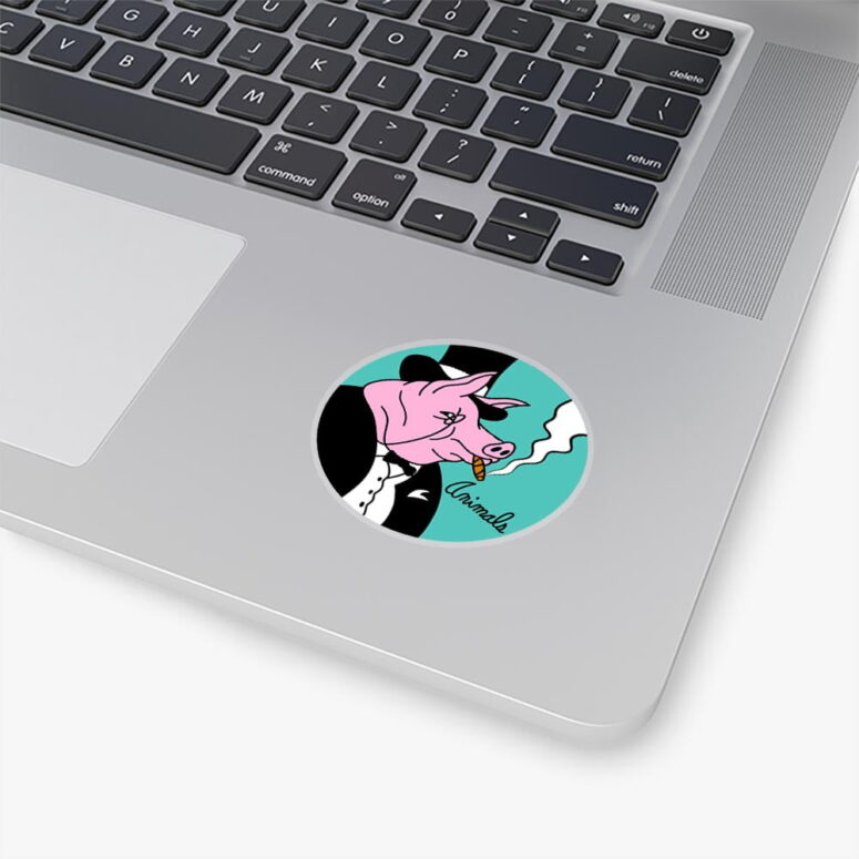 Pink Floyd ANIMALS PIG Kiss Cut Stickers