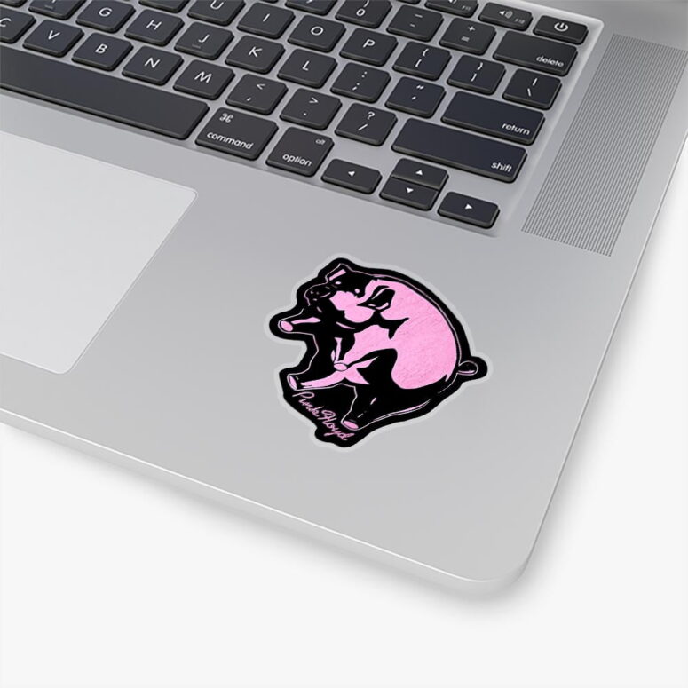 Pink Floyd Animals Black Stroke Kiss Cut Stickers