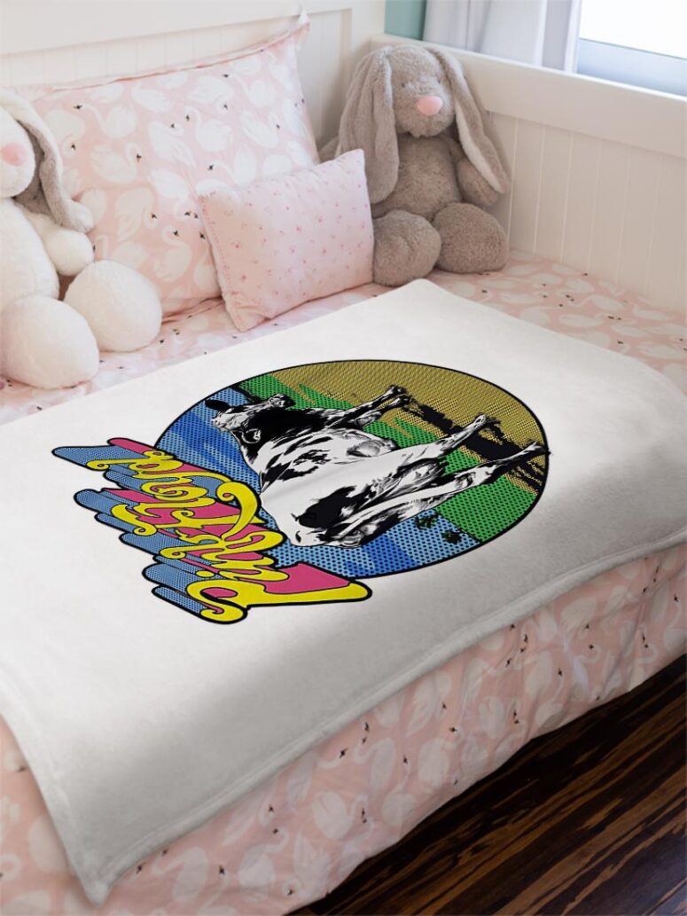 Pink Floyd Distant Bells Atom Heart Mother Shirt Velveteen Plush Blanket Pink Floyd Distant Bells Atom Heart Mother Shirt Velveteen Plush Blanket