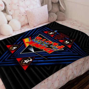 Pink Floyd Funkside The Dark Side Of The Moon Velveteen Plush Blanket