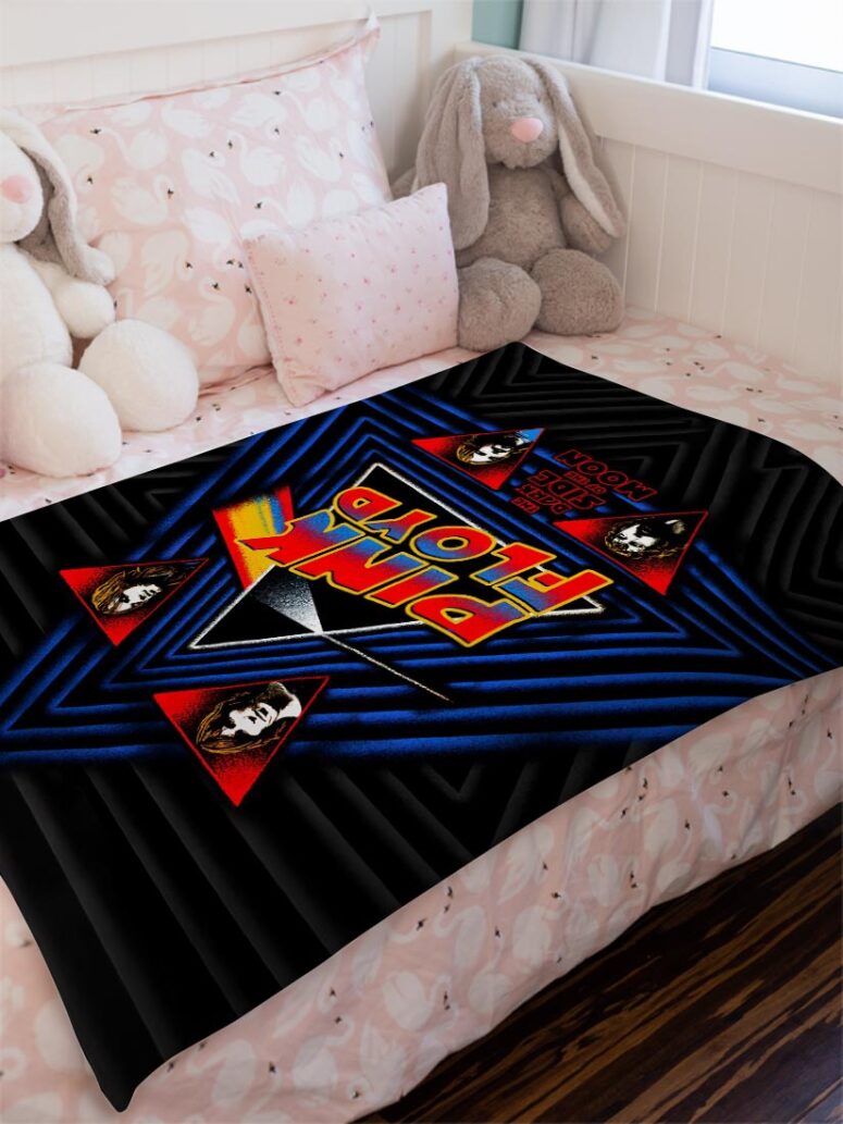 Pink Floyd Funkside The Dark Side Of The Moon Velveteen Plush Blanket