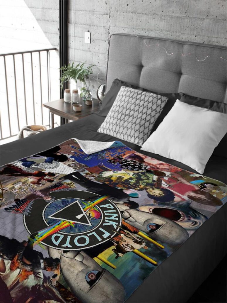 Pink Floyd Icons FAN Art Velveteen Plush Blanket