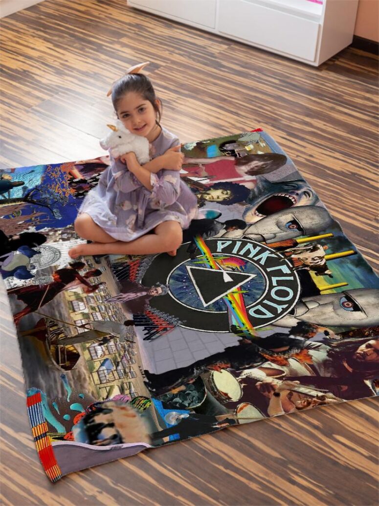 Pink Floyd Icons FAN Art Velveteen Plush Blanket