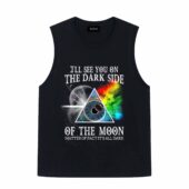 Pink Floyd I’ll See You On The Dark Side Of The Moon Matter Of Fact It’s All Dark Front Tank Black - OtherBrick