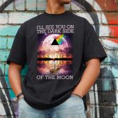 Pink Floyd I’ll See You On The Dark Side Of The Moon Front Shirt Man Black - OtherBrick