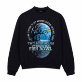 Pink Floyd Lake Reflection How I Wish You Were Here Front Sweatshirt Black - OtherBrick