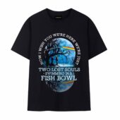 Pink Floyd Lake Reflection How I Wish You Were Here Front Tshirt Black - OtherBrick