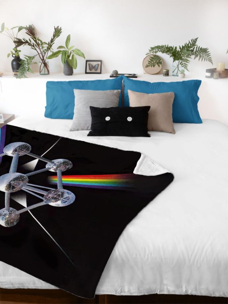Pink Floyd Live In Brussels Velveteen Plush Blanket