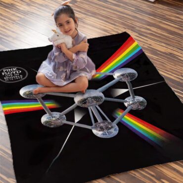 Pink Floyd Live In Brussels Velveteen Plush Blanket