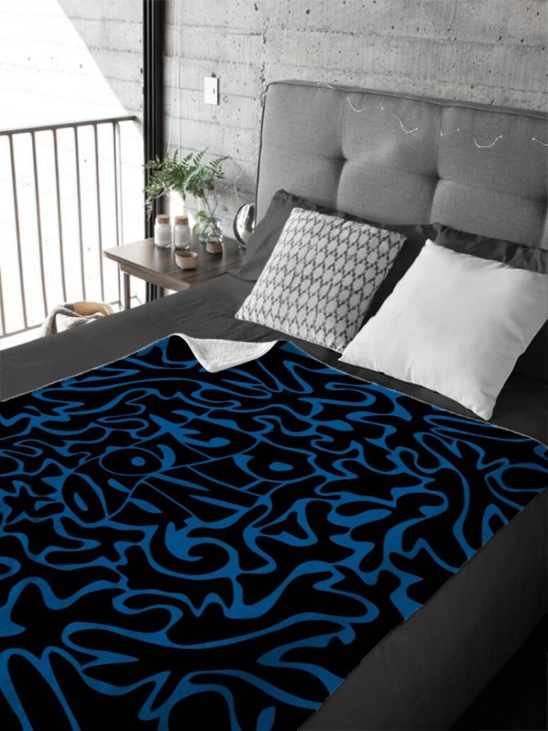 Pink Floyd Logo Cosmic psychedelic Art Velveteen Plush Blanket Pink Floyd Logo Cosmic psychedelic Art Velveteen Plush Blanket