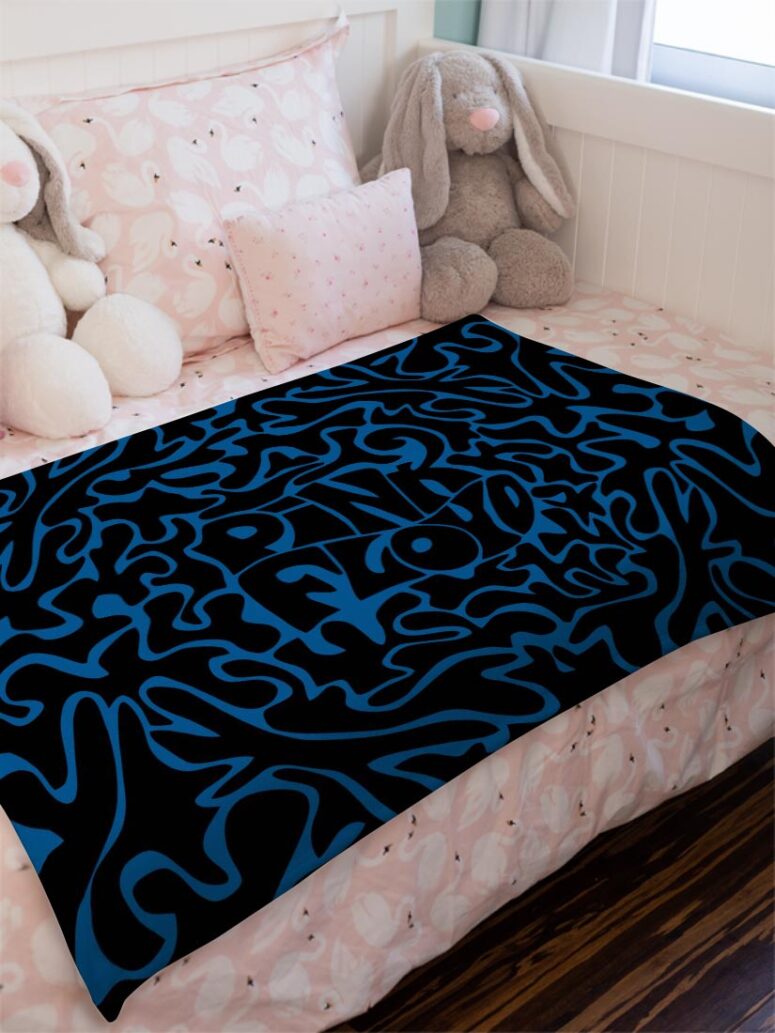 Pink Floyd Logo Cosmic psychedelic Art Velveteen Plush Blanket Pink Floyd Logo Cosmic psychedelic Art Velveteen Plush Blanket