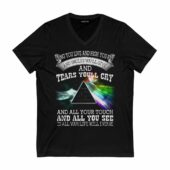 Pink Floyd Long You Live And High You Fly Front Vneck Black - OtherBrick