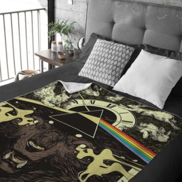 Pink Floyd October 13 1973 Vienna Austria Velveteen Plush Blanket