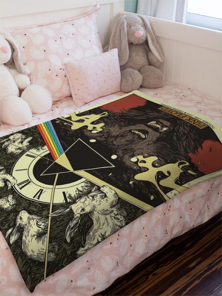 Pink Floyd October 13 1973 Vienna Austria Velveteen Plush Blanket Pink Floyd October 13 1973 Vienna Austria Velveteen Plush Blanket