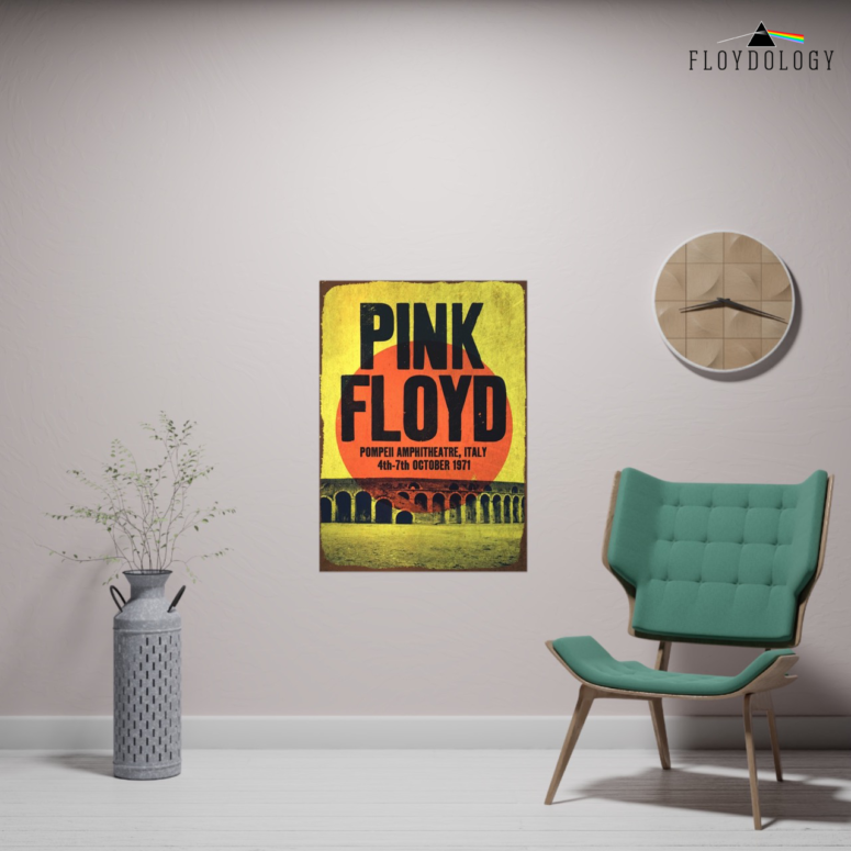 Pink Floyd Poster - Pompeii Amphitheatre Italy 1971 Pink Floyd Poster - Pompeii Amphitheatre Italy 1971