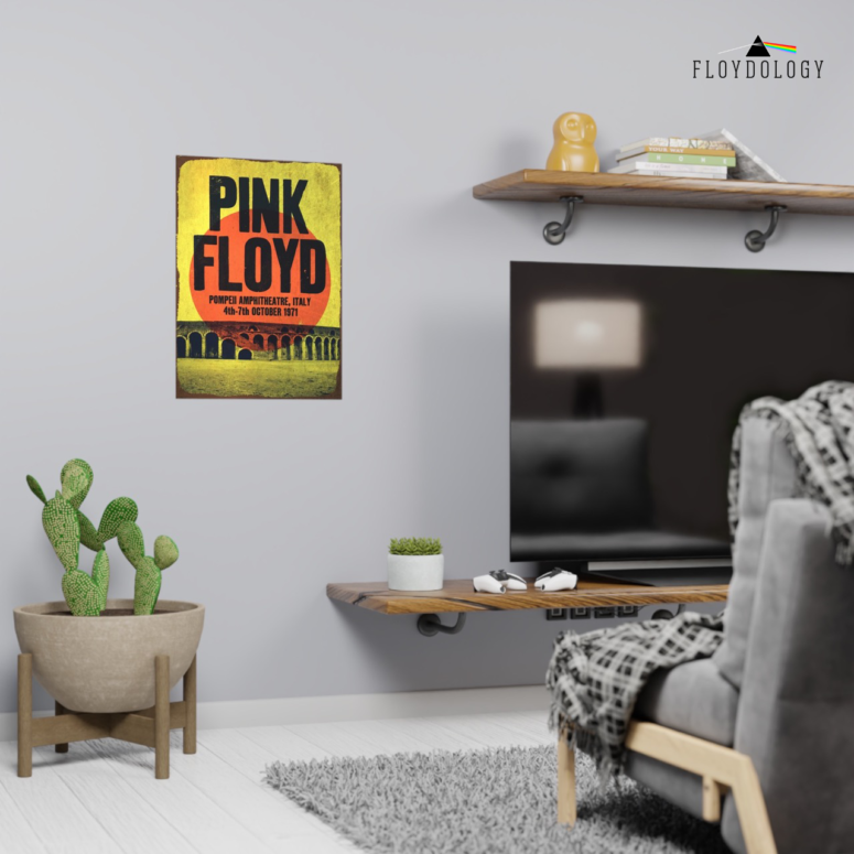 Pink Floyd Poster - Pompeii Amphitheatre Italy 1971 Pink Floyd Poster - Pompeii Amphitheatre Italy 1971