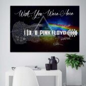 Pink Floyd Poster – Wish You Were Here With Guitar Typography And Signatures 1piece - OtherBrick