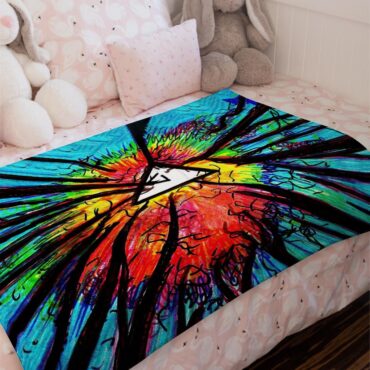 Pink Floyd Psychedelic Velveteen Plush Blanket