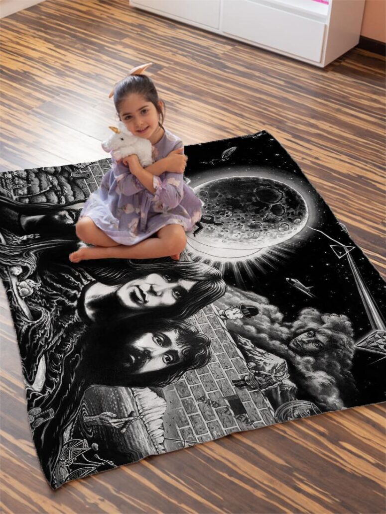 Pink Floyd Psychedelism Velveteen Plush Blanket Pink Floyd Psychedelism Velveteen Plush Blanket
