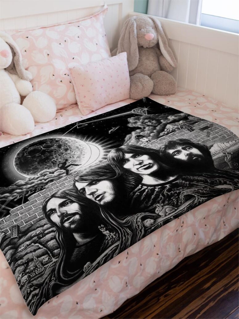 Pink Floyd Psychedelism Velveteen Plush Blanket Pink Floyd Psychedelism Velveteen Plush Blanket