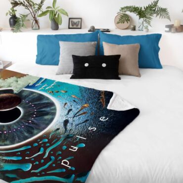 Pink Floyd Pulse Poster Velveteen Plush Blanket