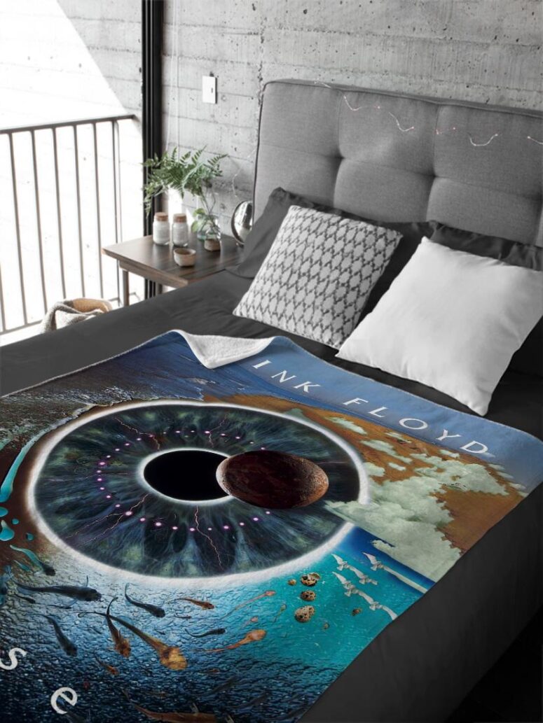 Pink Floyd Pulse Poster Velveteen Plush Blanket Pink Floyd Pulse Poster Velveteen Plush Blanket