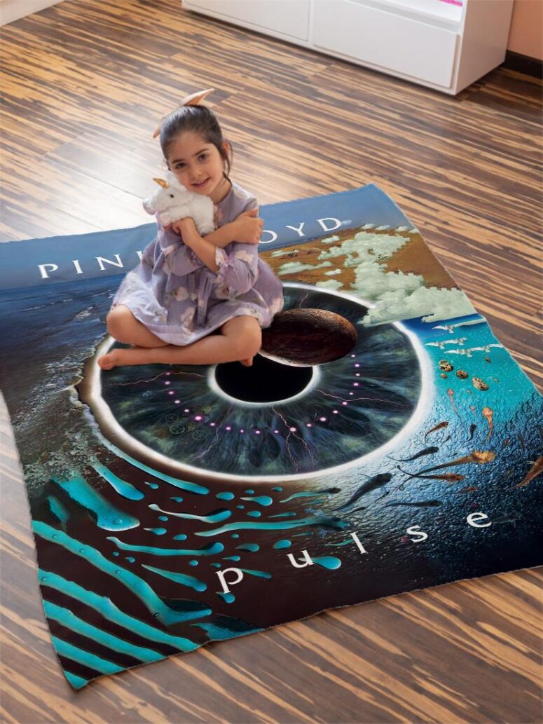 Pink Floyd Pulse Poster Velveteen Plush Blanket Pink Floyd Pulse Poster Velveteen Plush Blanket