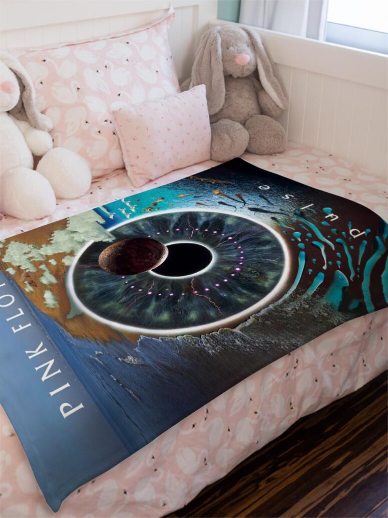 Pink Floyd Pulse Poster Velveteen Plush Blanket Pink Floyd Pulse Poster Velveteen Plush Blanket