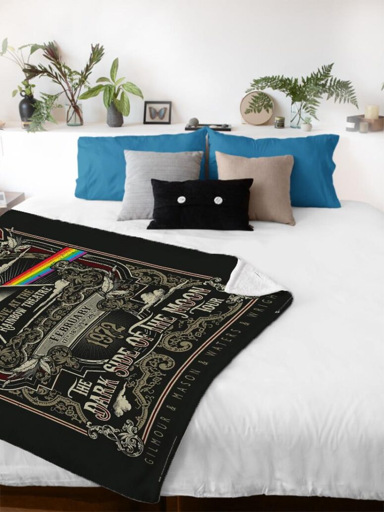 Pink Floyd Live At Rainbow Theatre 1972 Pink Floyd TDSOTM Tour Velveteen Plush Blanket Pink Floyd Live At Rainbow Theatre 1972 Pink Floyd TDSOTM Tour Velveteen Plush Blanket