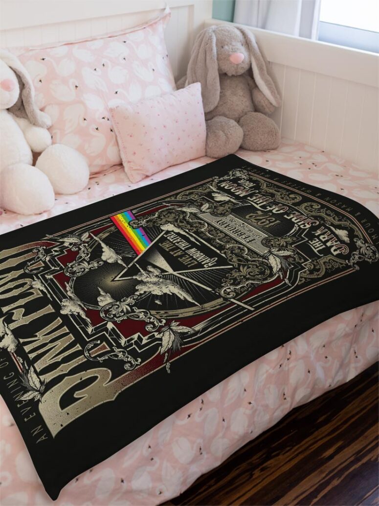Pink Floyd Live At Rainbow Theatre 1972 Pink Floyd TDSOTM Tour Velveteen Plush Blanket Pink Floyd Live At Rainbow Theatre 1972 Pink Floyd TDSOTM Tour Velveteen Plush Blanket