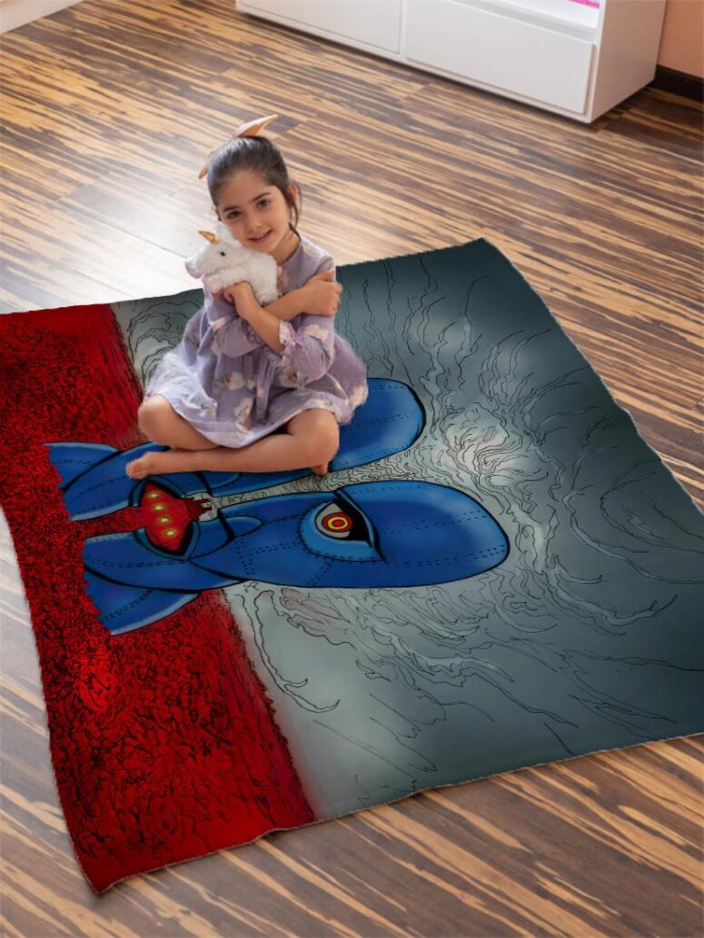 Pink Floyd Roses Division Bell Velveteen Plush Blanket Pink Floyd Roses Division Bell Velveteen Plush Blanket