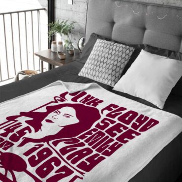 Pink Floyd See emily play 1967 Velveteen Plush Blanket