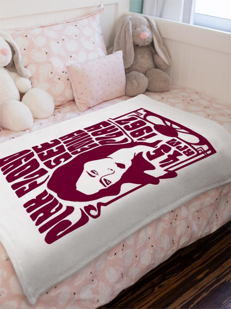 Pink Floyd See emily play 1967 Velveteen Plush Blanket