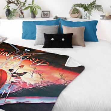 Pink Floyd The Wall Water Color Painting Velveteen Plush Blanket