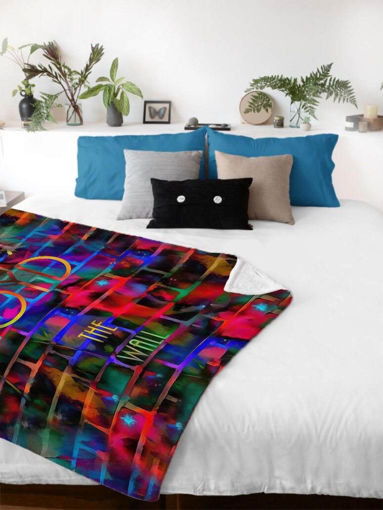 Pink Floyd The Wall Water Painting Velveteen Plush Blanket
