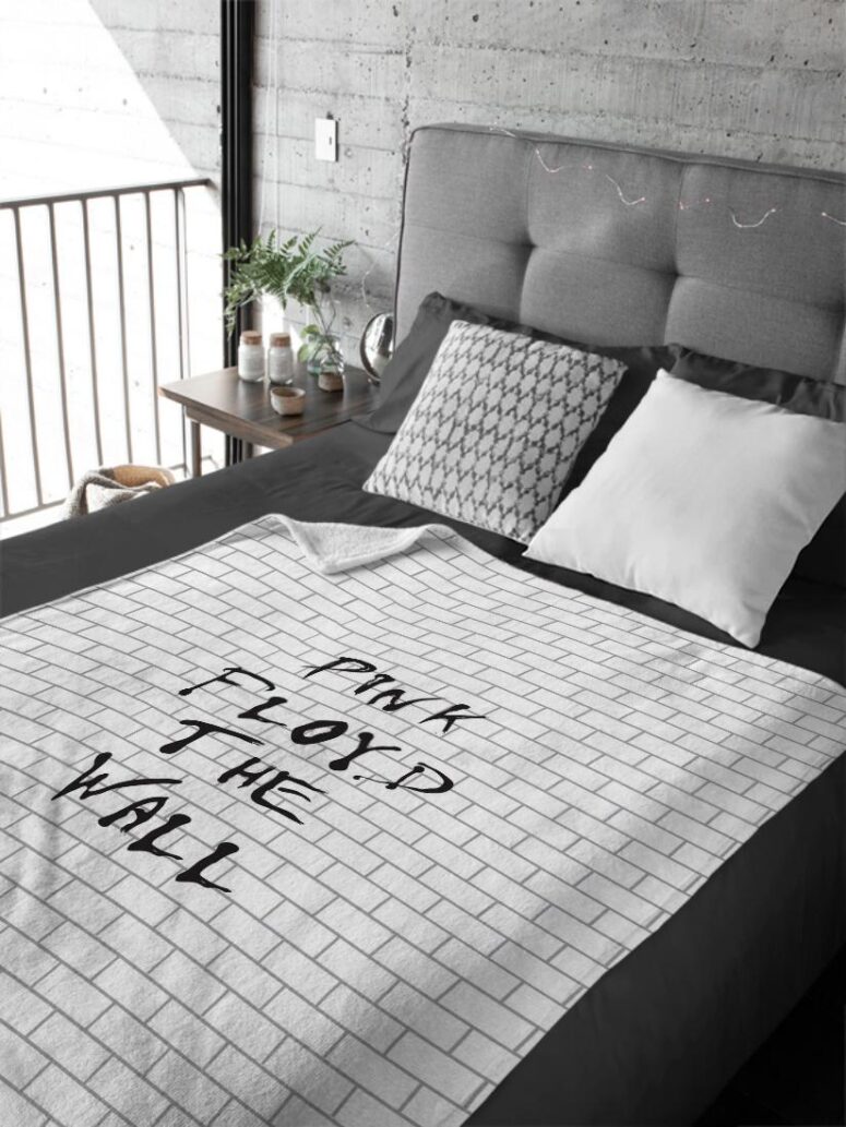 Pink Floyd The Wall background Velveteen Plush Blanket Pink Floyd The Wall background Velveteen Plush Blanket