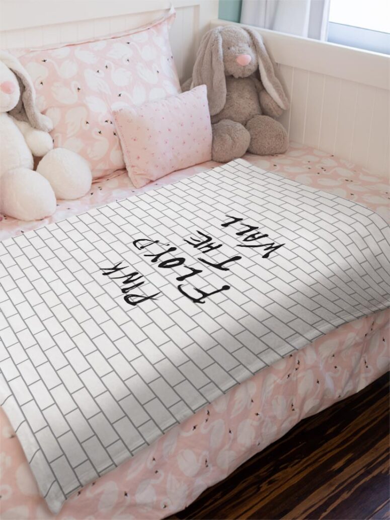 Pink Floyd The Wall background Velveteen Plush Blanket Pink Floyd The Wall background Velveteen Plush Blanket